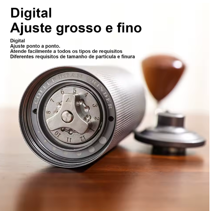 Moedor de Café Manual Profissional em Aço Inoxidável - Casa Terroir