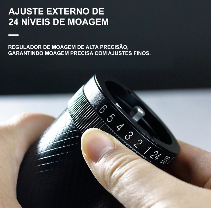 Moedor de Café Manual Profissional em Aço Inoxidável - Casa Terroir