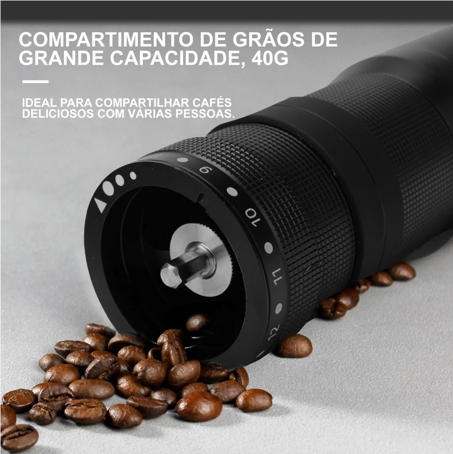 Moedor de Café Manual Profissional em Aço Inoxidável - Casa Terroir