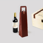 Bolsa Elegante para Garrafa de Vinho em Couro Sintético - Casa Terroir
