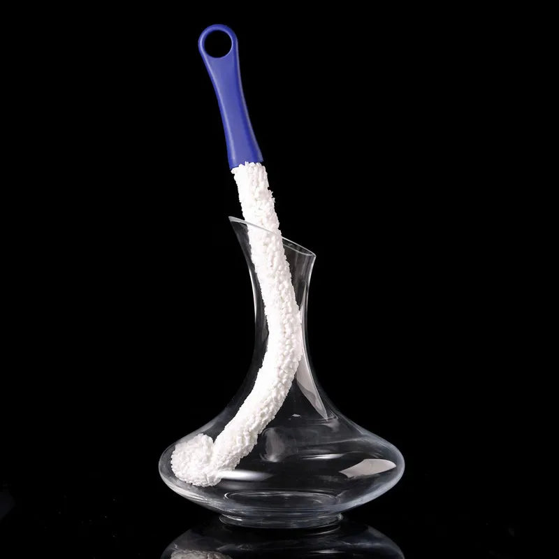 Multi-função Longa Escova De Limpeza Decanter Garrafa De Espuma Bar De Vidro De Vinho Limpador De Cozinha Flexível, macio, longo Escova De Copo De Limpeza