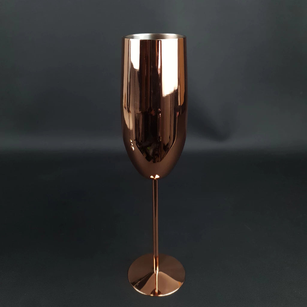 Taças de Champanhe em Aço Inoxidável