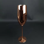 Taças de Champanhe em Aço Inoxidável