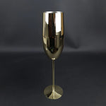 Taças de Champanhe em Aço Inoxidável