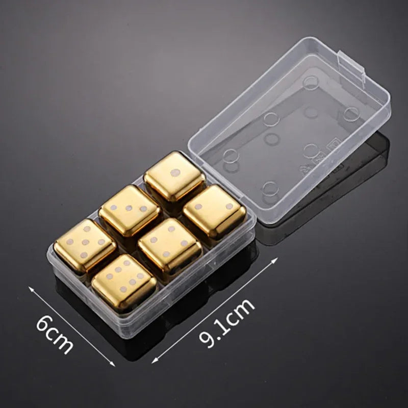 Pedras de uísque reutilizáveis, cubos de gelo de aço inoxidável, refrigerador de vinho de congelamento rápido, pelotas de metal de qualidade alimentar, acessórios de bar refrigerador de cerveja