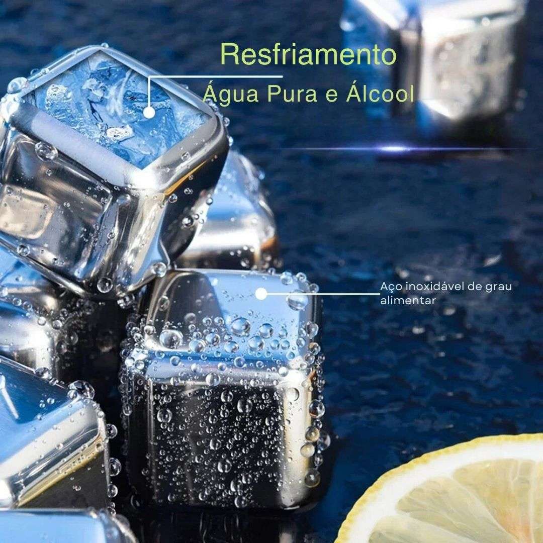 Pedras de Gelo de Aço Inoxidável