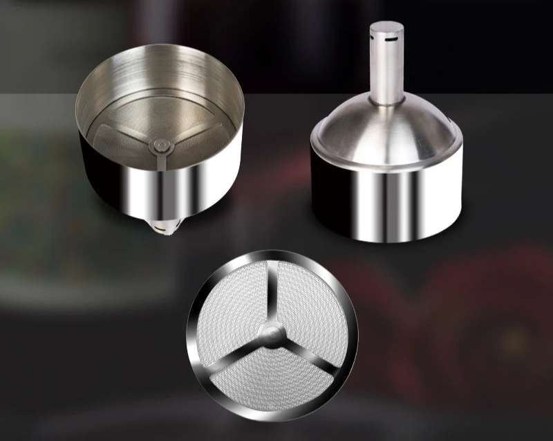 Aerador do vinho do aço inoxidável, Funil com filtro do sedimento, Chuveiro