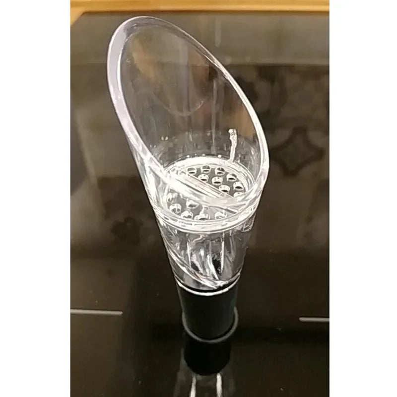 Mini Vinho Tinto Aerador Rápido, Rotação de 360 Graus, Wine Pourer, Tampa Decanter para Garrafas, Bar Acessórios