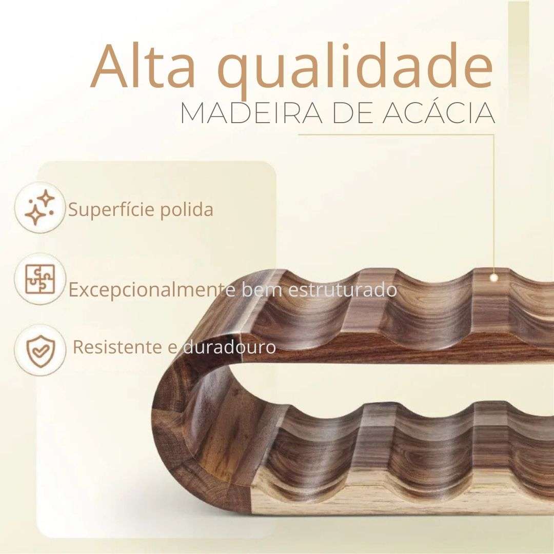 Madeira maciça dupla camada cremalheira do vinho, cremalheira do vinho tinto, cremalheira de exposição da garrafa, restaurante bar mesa, ornamentos estilo europeu