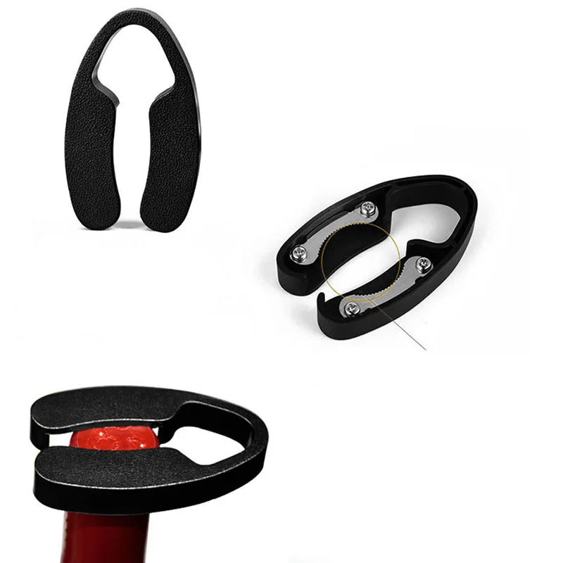 Aço inoxidável Wine Bottle Openers, Folha cortador, abridor de garrafas, Bar Aid Guia, Gadget delicado, Acessórios de cozinha, 1Pc