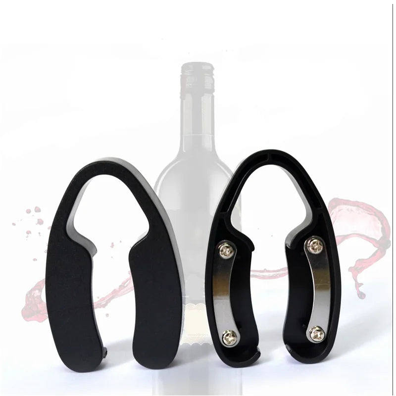 Aço inoxidável Wine Bottle Openers, Folha cortador, abridor de garrafas, Bar Aid Guia, Gadget delicado, Acessórios de cozinha, 1Pc
