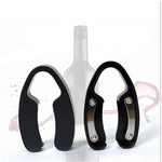Aço inoxidável Wine Bottle Openers, Folha cortador, abridor de garrafas, Bar Aid Guia, Gadget delicado, Acessórios de cozinha, 1Pc