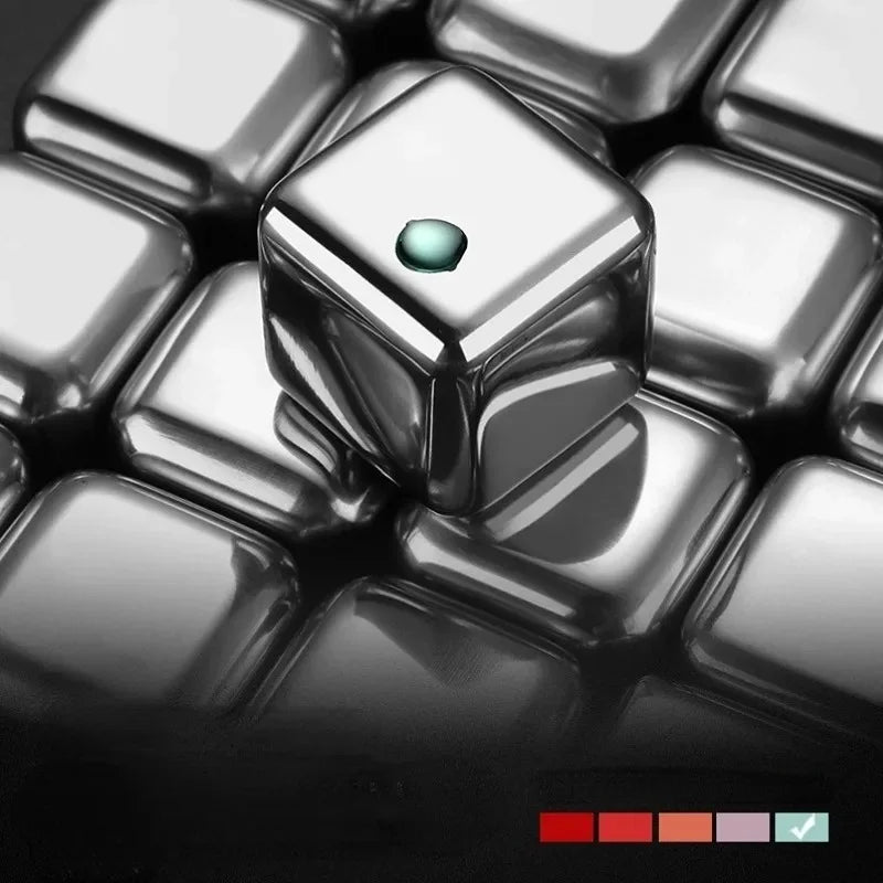 Cubo de Gelo de Aço Inoxidável Reutilizável com Pinça - Casa Terroir