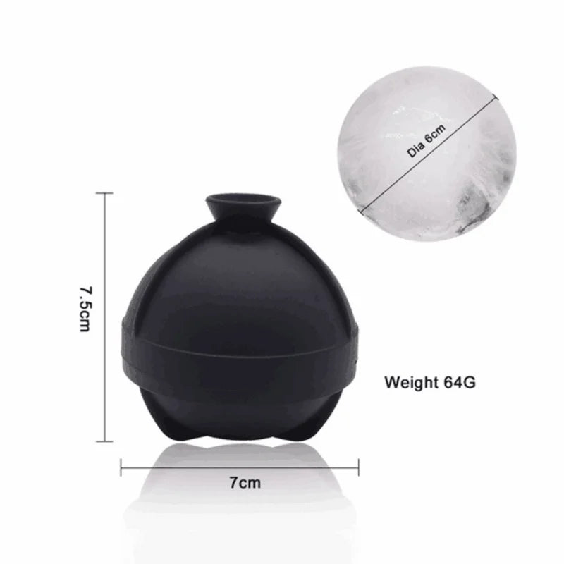 Molde de Esfera de Gelo 6cm para Bebidas e Coquetéis - Casa Terroir