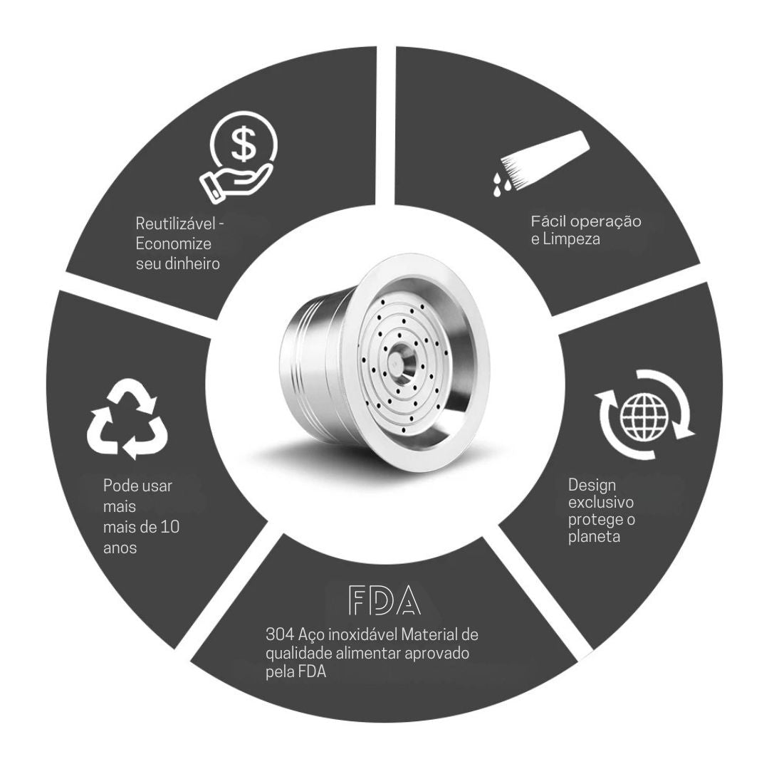 Reutilizáveis Filtros De Café De Aço Inoxidável, Filtros De Café para K-fee Tchibo Cafissimo, Máquina De Café, Recarregáveis Cafe Cápsula Pod Tamper