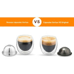 ICafilas-Reutilizáveis Vertuo Café Cápsula para Nespresso, Aço Inoxidável, Máquina de Café Vertuoline, G1