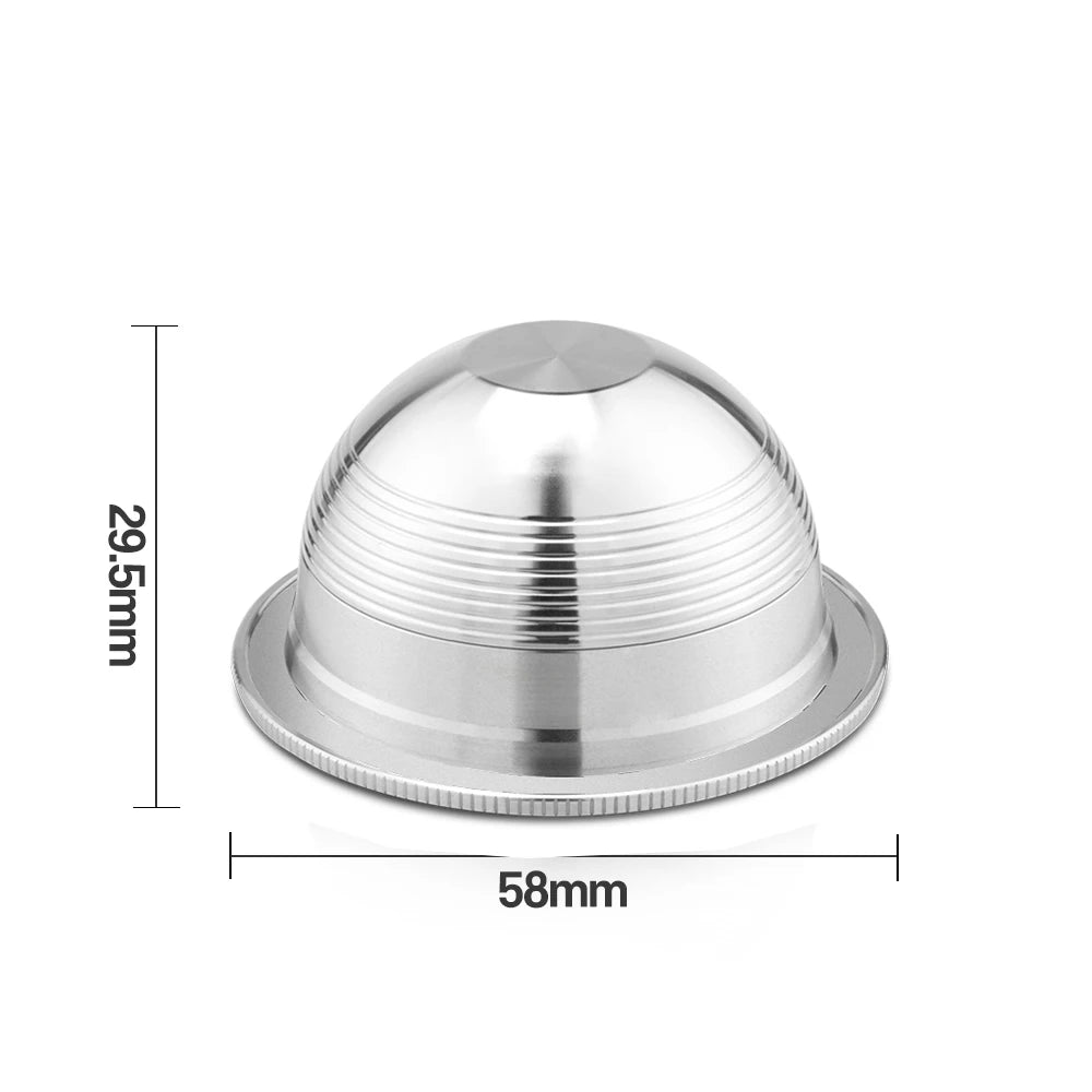 ICafilas-Reutilizáveis Vertuo Café Cápsula para Nespresso, Aço Inoxidável, Máquina de Café Vertuoline, G1