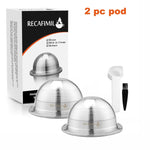 ICafilas-Reutilizáveis Vertuo Café Cápsula para Nespresso, Aço Inoxidável, Máquina de Café Vertuoline, G1