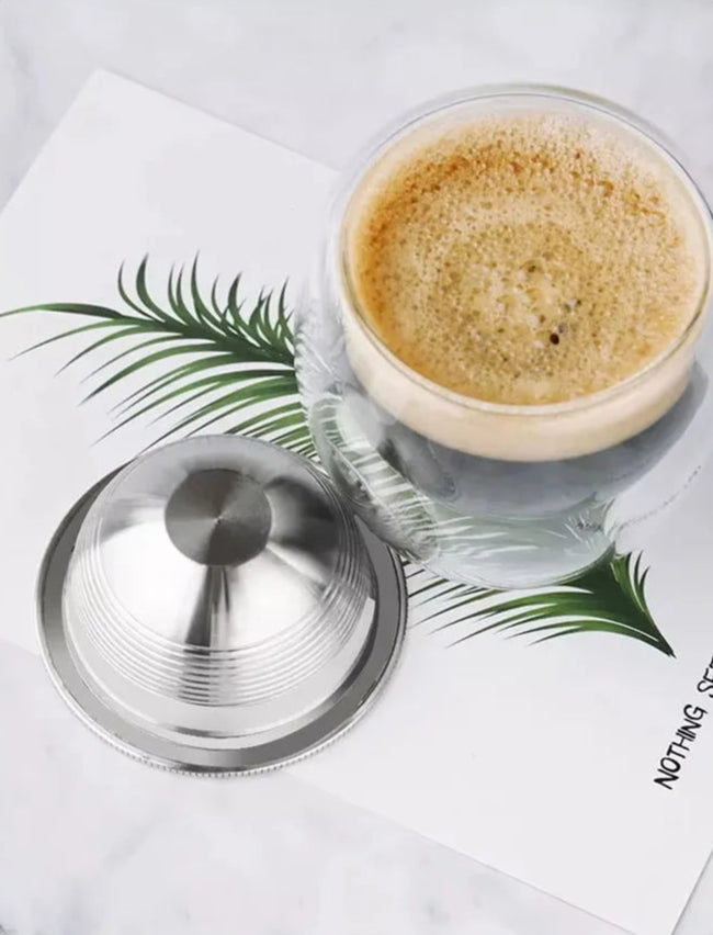 ICafilas-Reutilizáveis Vertuo Café Cápsula para Nespresso, Aço Inoxidável, Máquina de Café Vertuoline, G1