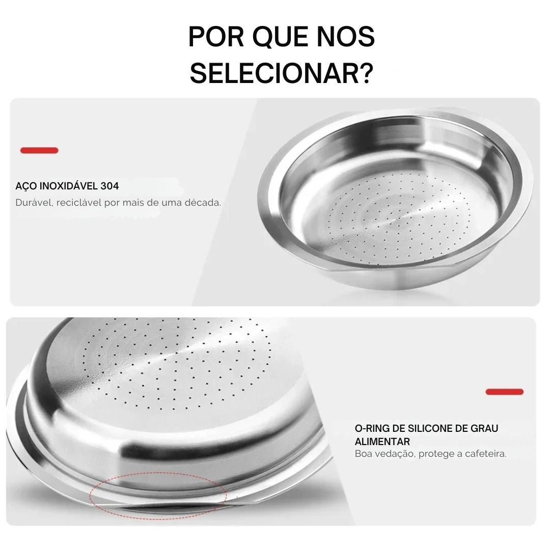 Cápsula Reutilizável de Aço Inoxidável para Café Senseo - Casa Terroir