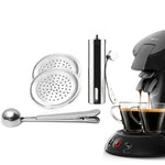 ICafilas-Cápsula Reutilizável Café para Senseo, Filtro de Aço Stianless, Espresso Compatível com Máquina Philips