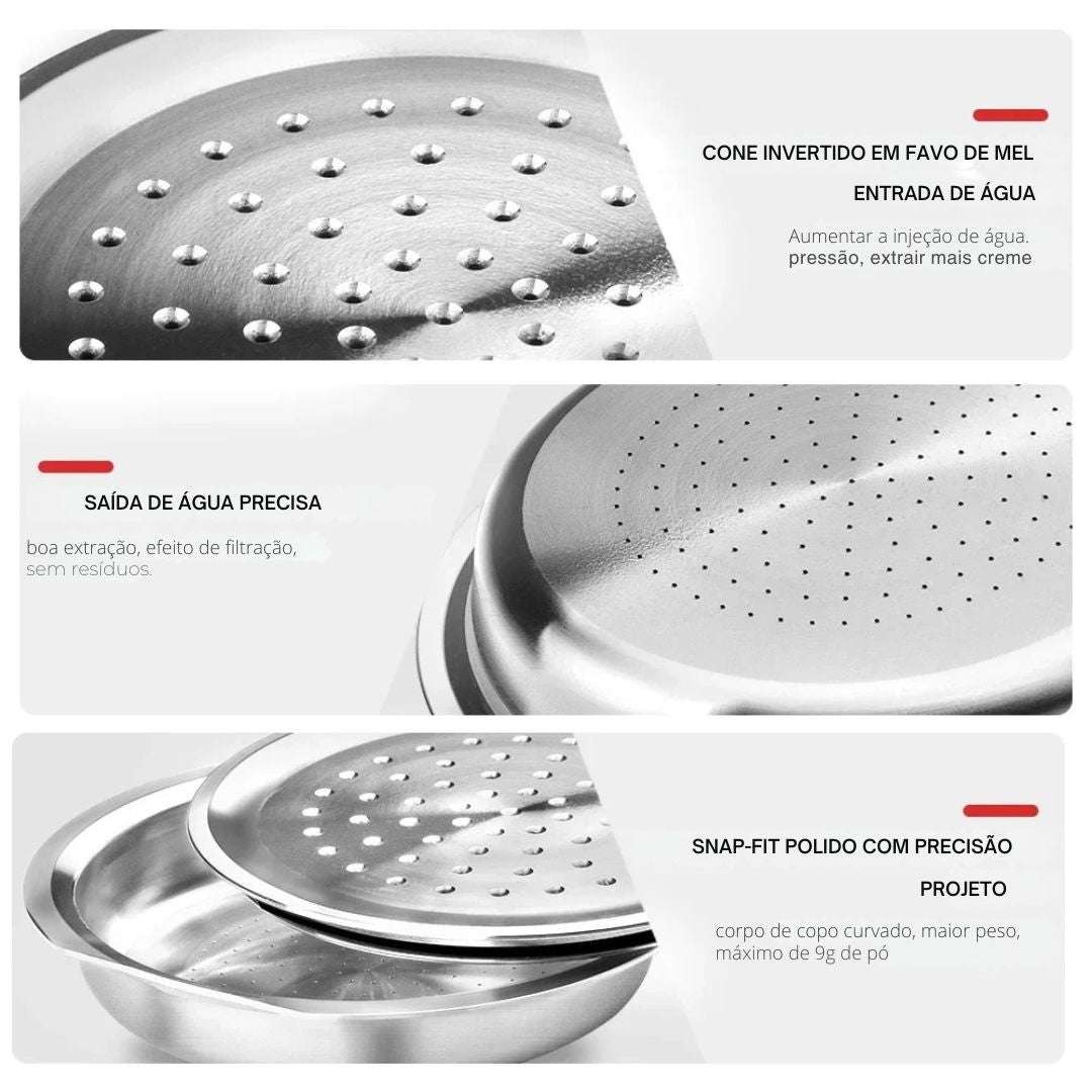 Cápsula Reutilizável de Aço Inoxidável para Café Senseo