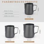 304 aço inoxidável leite espumante panela a vapor, copo expresso, café arte, latte arte