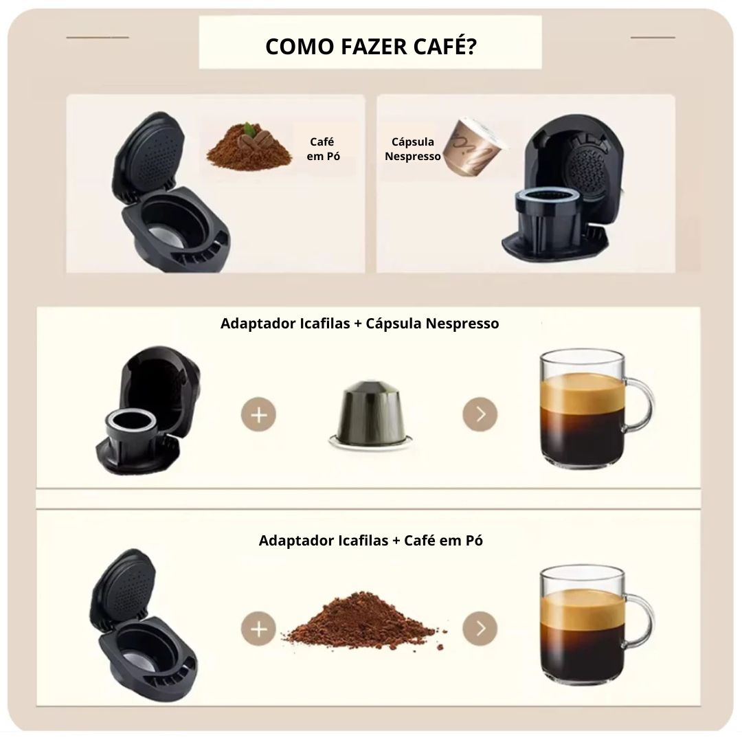 Adaptador café reutilizável para cápsula Genio S, Dolce Gusto, Piccolo Machine Acessórios