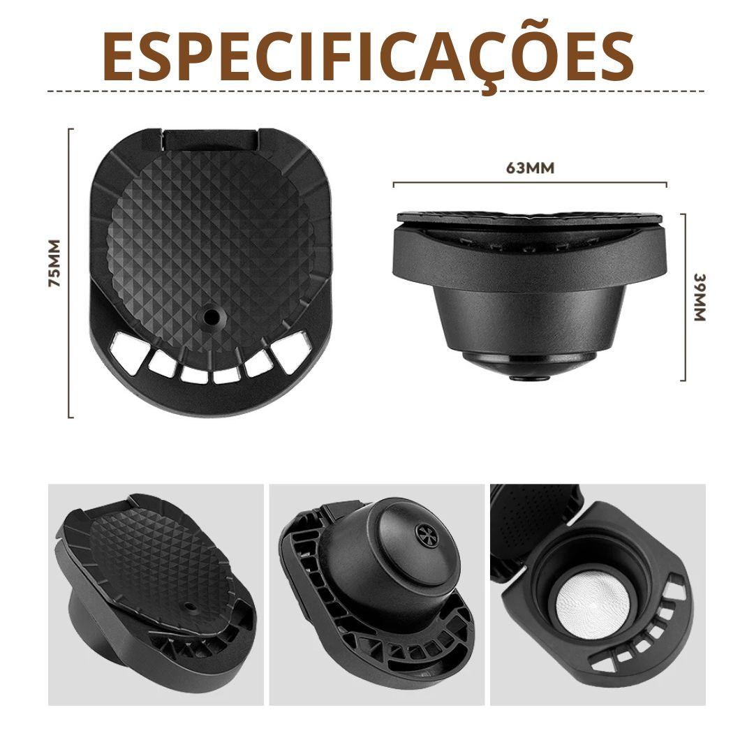 Adaptador café reutilizável para cápsula Genio S, Dolce Gusto, Piccolo Machine Acessórios