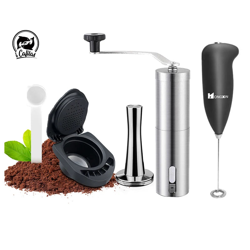 ICafilas-Adaptador Cápsula Reutilizável, Acessórios Máquina Café, Dolce Gusto, Genio S Piccolo