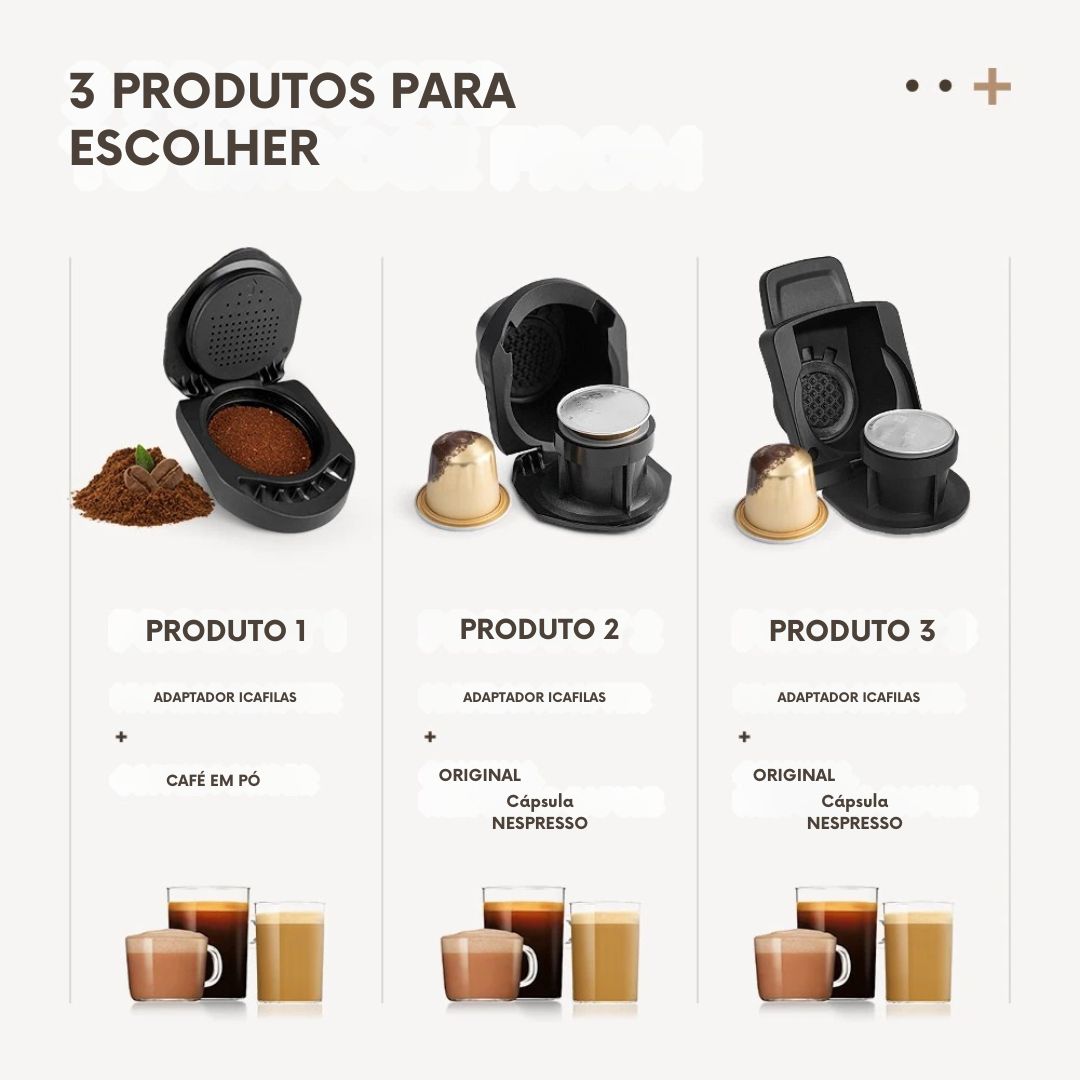 ICafilas-Adaptador Cápsula Reutilizável, Acessórios Máquina Café, Dolce Gusto, Genio S Piccolo