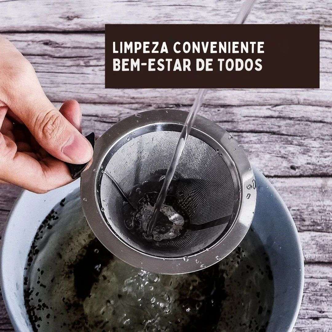 Suporte de filtro de aço inoxidável reutilizável, dupla camada, Despeje sobre cafés gotejamento malha, cesta de chá, café ferramentas, 304