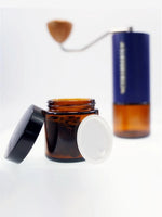 Portable Coffee Beans Tanque De Armazenamento, Moedor De Café, Recipiente Em Pó, Vidro Espessado, Seal Latas, Jarra Selada, 130ml