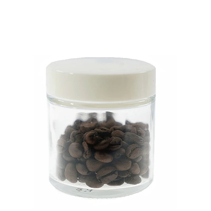 Portable Coffee Beans Tanque De Armazenamento, Moedor De Café, Recipiente Em Pó, Vidro Espessado, Seal Latas, Jarra Selada, 130ml