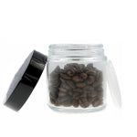 Portable Coffee Beans Tanque De Armazenamento, Moedor De Café, Recipiente Em Pó, Vidro Espessado, Seal Latas, Jarra Selada, 130ml