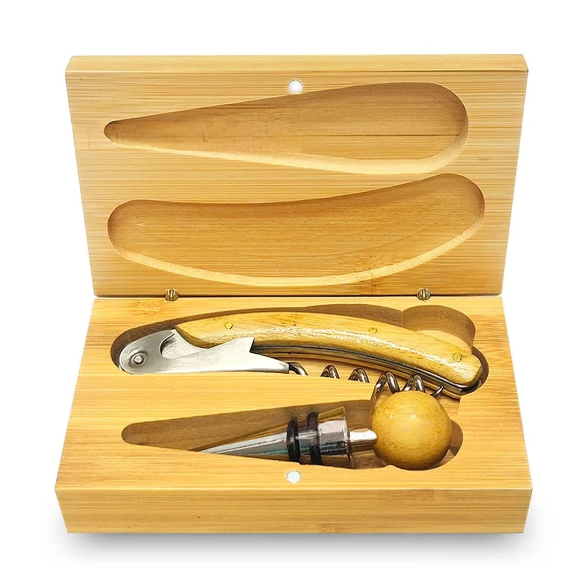 Conjunto Abridor De Garrafa De Vinho, Ferramenta De Vinho Tinto, Caixa De Bambu E Madeira, Gadgets De Cozinha, Acessórios Presente