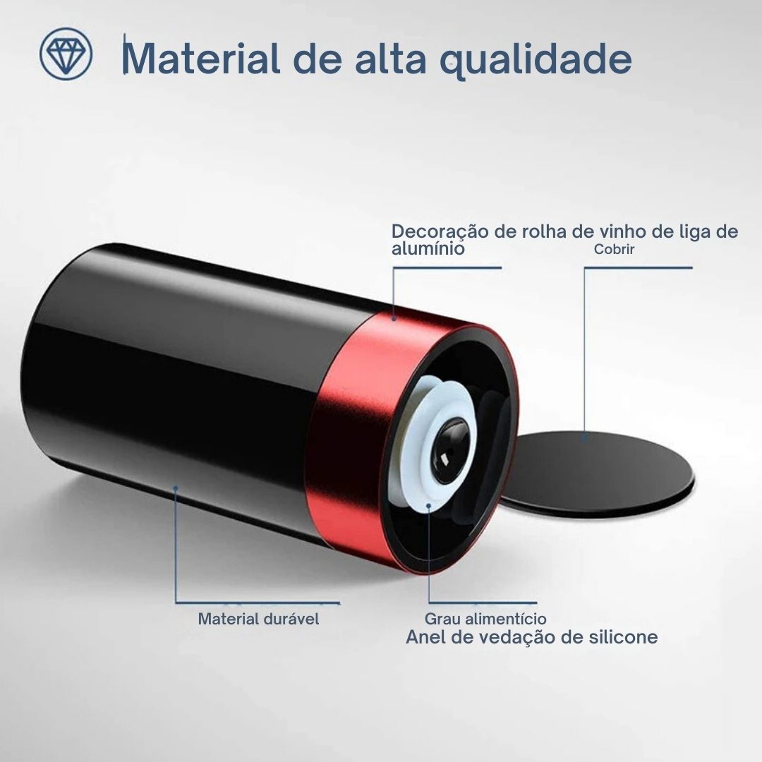 Vácuo elétrica vinho garrafa rolhas, rolhas reutilizáveis, conservador, vinho decorativo Saver, Plug