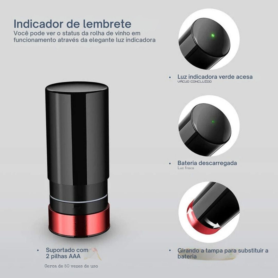 Vácuo elétrica vinho garrafa rolhas, rolhas reutilizáveis, conservador, vinho decorativo Saver, Plug