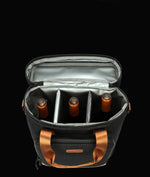 DENUONISS-Saco térmico do piquenique do couro à prova de vazamento, saco refrigerando do vinho, saco térmico portátil, saco do refrigerador do vintage, 100% Leakproof, novo, 2020