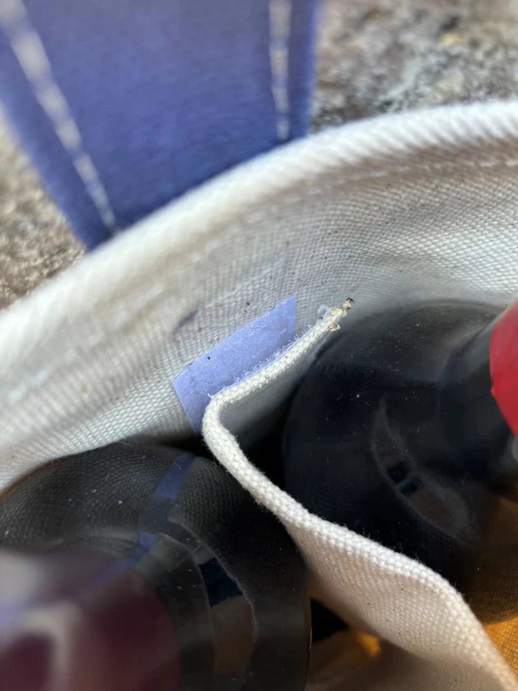 Portadora de Vinho Duplo Tote com Divisor Removível, Lona, 2 Wine Bag, Extremamente Resistente e Lavável, Grosso, Personalizado Aceito, 20oz