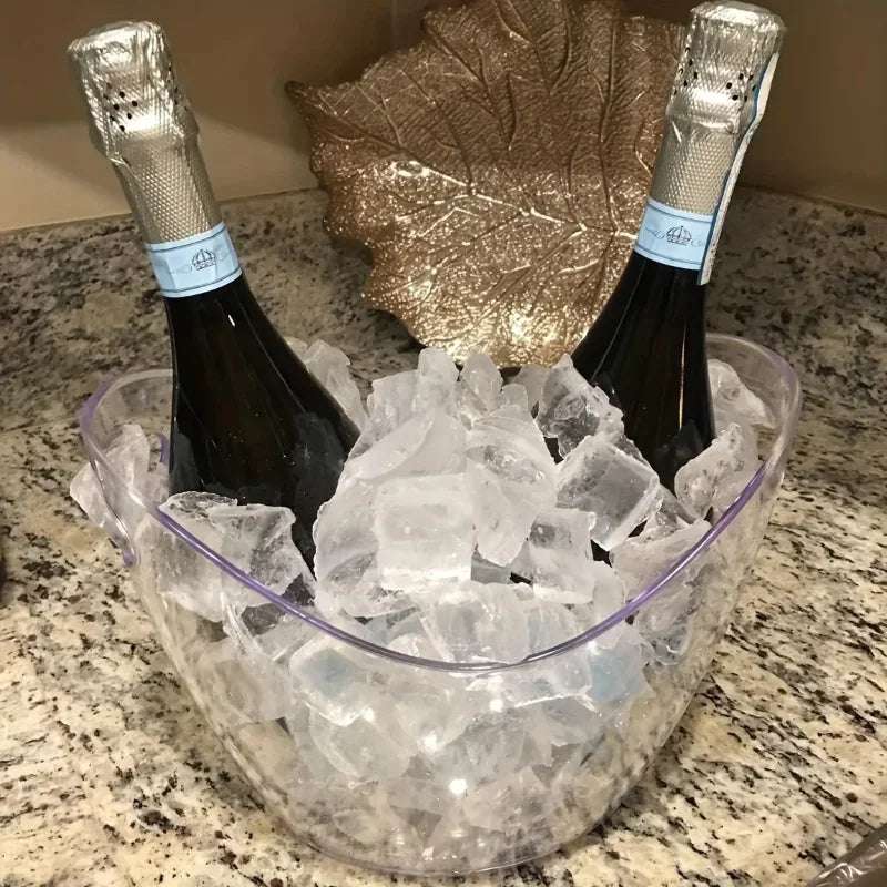 Cubo De Gelo Transparente Balde De Armazenamento, Balde De Vinho De Cerveja, Balde De Champanhe, Refrigerador De Cerveja, Recipiente De Champanhe