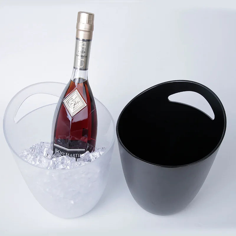 Balde De Gelo Transparente, Banheira De Bebida, Champagne Cerveja Wine Chiller, Congelador De Garrafa, Bar De Cocktail, Restaurante Champagne Pub, 3L