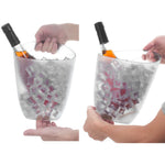 Balde De Gelo Transparente, Banheira De Bebida, Champagne Cerveja Wine Chiller, Congelador De Garrafa, Bar De Cocktail, Restaurante Champagne Pub, 3L