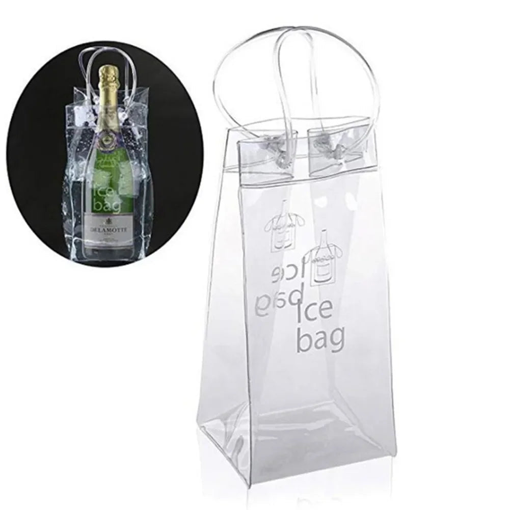 Saco de Gelo Portátil para Vinho - PVC Transparente e Sustentável - Casa Terroir