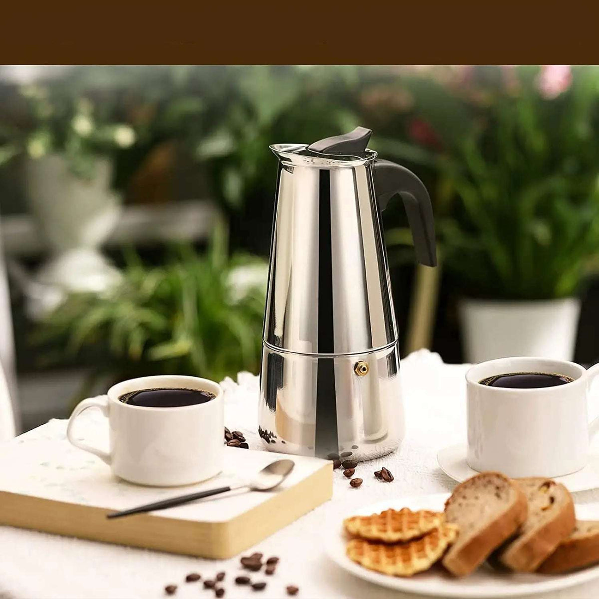 4/6/9 Xícaras Moka Pot Caffe Máquina De Espresso Copos De Café Latte Percoador Fogão Top Moka Cafeteira