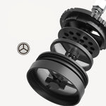 Cafeteira de viagem francesa portátil, Caneca isolada de chá em aço inoxidável, Cafeteira de parede dupla, 320ml