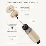 Cafeteira de viagem francesa portátil, Caneca isolada de chá em aço inoxidável, Cafeteira de parede dupla, 320ml