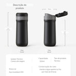 ICafilas-Conjunto de café elétrico fabricado à mão, Acessórios Barista, Moedor com garrafa térmica, Caneca para Camping ao ar livre, Viagem, 3Pcs