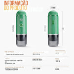 Máquina de café portátil para carro e casa, cafeteira Expresso, Nexpresso Dolce Pod, cápsula de café em pó, 40ml, 70ml, 19Bar Fit