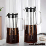 Cold Brew Iced Coffee Maker, Infusor hermético de chá, Jarra De Vidro Com Filtro De Aço Inoxidável Removível, 1L 1.4L 2L